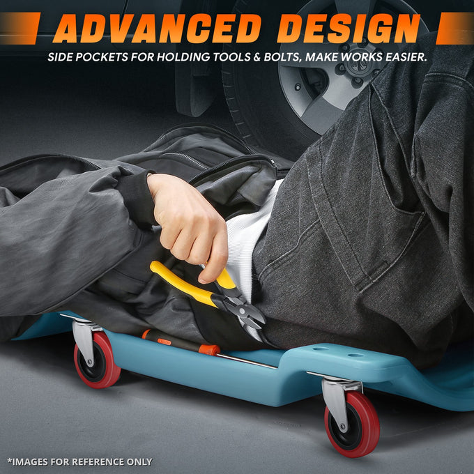 36 in. L Portable Rolling Creeper <br> Dimension (in.): 36 L X 17 W X 4.25 H
