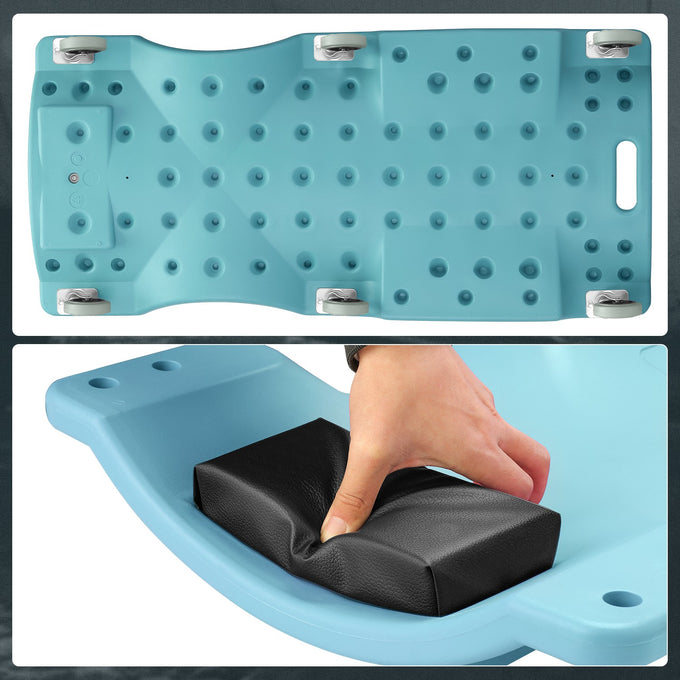 40 in. L Portable Rolling Creeper w/Headrest <br> Dimension (in.): 40 L X 18.5 W X 4.3 H