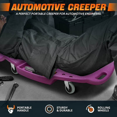 48 in. L Profile Portable Rolling Creeper <br> Dimension (in.): 46.8 L X 23.6 W