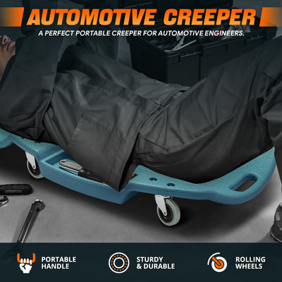 48 in. L Profile Portable Rolling Creeper <br> Dimension (in.): 46.8 L X 23.6 W