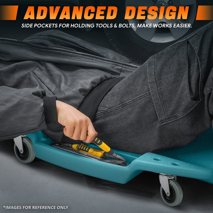 48 in. L Profile Portable Rolling Creeper <br> Dimension (in.): 46.8 L X 23.6 W