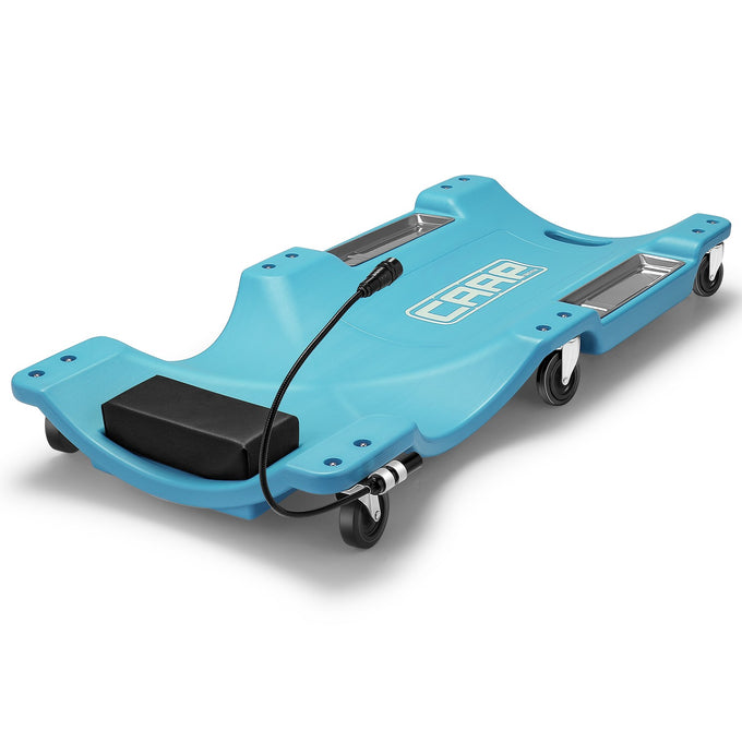 40 in. L Rolling Plastic Creeper <br> Dimension (in.): 40 L X 18.6 W