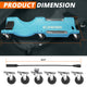 40 in. L Rolling Plastic Creeper <br> Dimension (in.): 40 L X 18.6 W