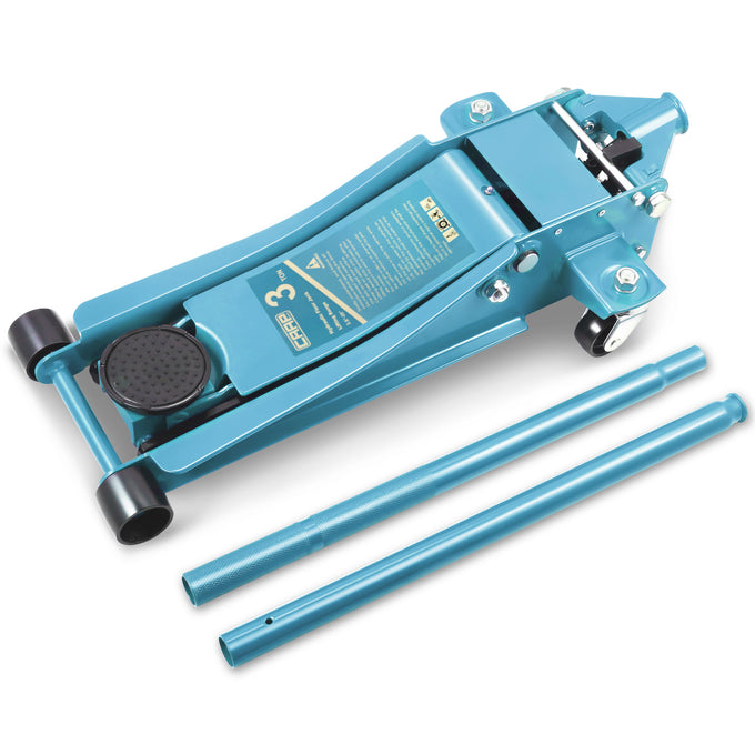 3 Ton Hydraulic Trolley Floor Jack <br>7.87in. x 16.5 in. x 17.32 in.