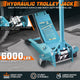 3 Ton Hydraulic Trolley Floor Jack <br>7.87in. x 16.5 in. x 17.32 in.