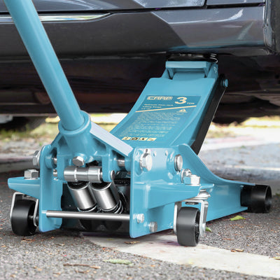 3 Ton Hydraulic Trolley Floor Jack <br>7.87in. x 16.5 in. x 17.32 in.