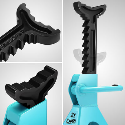 2 Ton Hydraulic Trolley Floor Jack w/Jack Stands <br> Adjustable height: 11 in. to 17 in.