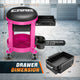Mechanic Rolling Tool Seat w/Drawer Toolbox <br> Drawer Measures(in.): 5.5 W x 9.5 L x 1.75 H