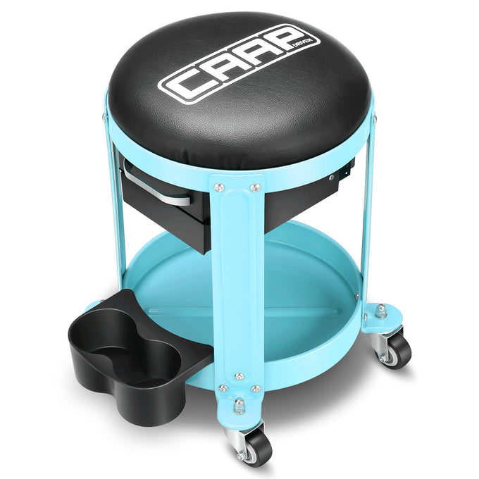 Mechanic Rolling Tool Seat w/Drawer Toolbox <br> Drawer Measures(in.): 5.5 W x 9.5 L x 1.75 H