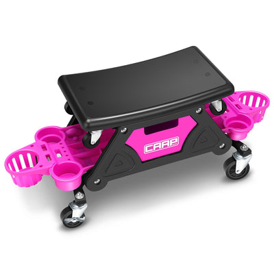 Versatile Mechanic Rolling Stool w/Storage tray <br> Dimensions: 25-1/2 in. L x 13 in. H x 12 in. W