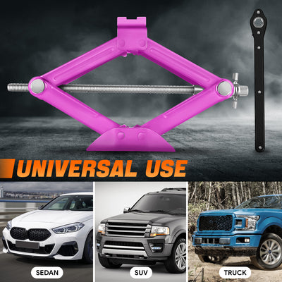 1.5 Ton Scissor Lift Jack <br> W/ Ratchet Wrench