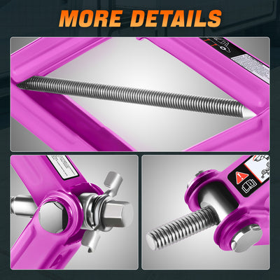 1.5 Ton Scissor Lift Jack <br> W/ Ratchet Wrench