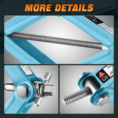 1.5 Ton Scissor Lift Jack <br> W/ Ratchet Wrench