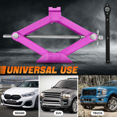 2 Ton Scissor Lift Jack <br> W/ Ratchet Wrench