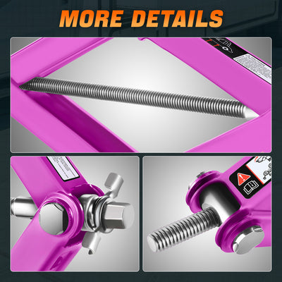2 Ton Scissor Lift Jack <br> W/ Ratchet Wrench