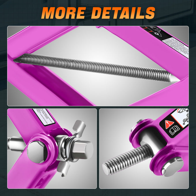 2 Ton Scissor Lift Jack <br> W/ Ratchet Wrench