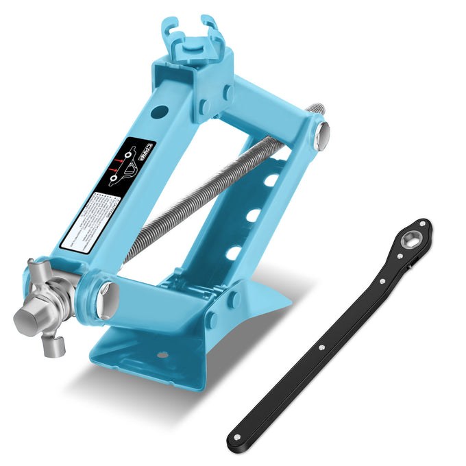 2 Ton Scissor Lift Jack <br> W/ Ratchet Wrench