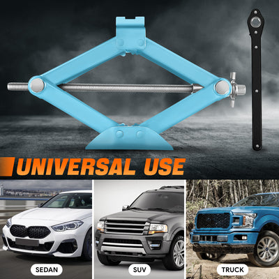 2 Ton Scissor Lift Jack <br> W/ Ratchet Wrench