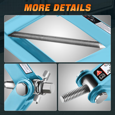 2 Ton Scissor Lift Jack <br> W/ Ratchet Wrench