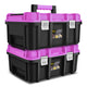 2-in-1 Portable Tool Box Set (Removable Trays) <br>Outer Dimensions( in.): 17.32 L x 12.99 W x 18.5 H