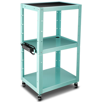 3-Layer Utility Steel Media AV Cart <br> 25 In. x18 In. x24 In. -42 In.