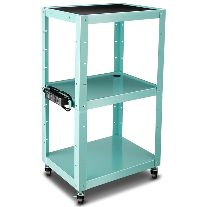 3-Layer Utility Steel Media AV Cart <br> 25 In. x18 In. x24 In. -42 In.