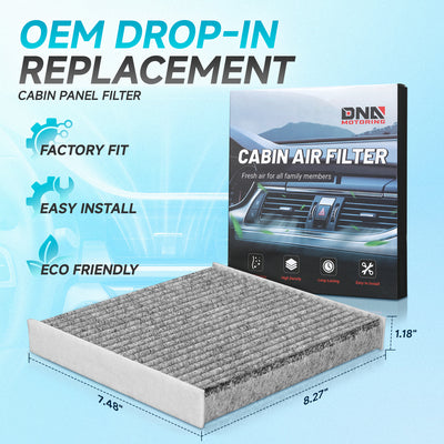 Front Right White Cabin Air Panel Filter <br> 07-17 Toyota Camry,13-17 Lexus ES300H