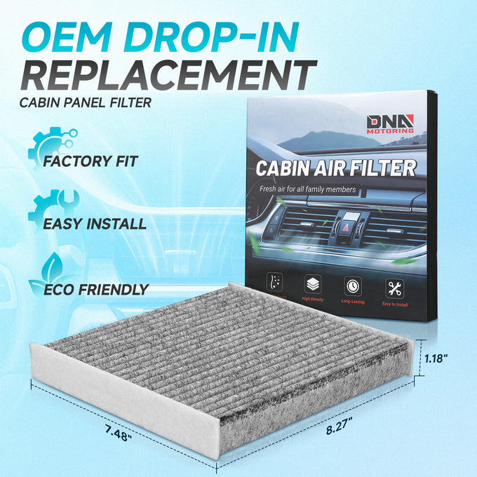 Front Right White Cabin Air Panel Filter <br> 07-17 Toyota Camry,13-17 Lexus ES300H