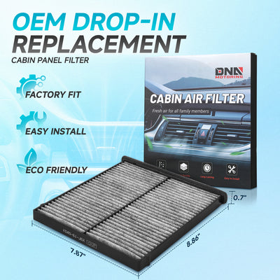 Front Right White Cabin Air Panel Filter <br> 14-24 Mazda 3 6 CX-5
