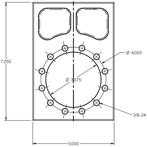 4130 TT Bolt-on Spindle Snout Block <br>Universal