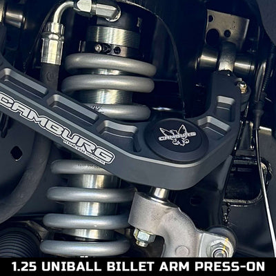 1.25 in. KINETIK Upper Control Arm Uniball Cap Kit (Press On) <br>04-23 Ford F-150, 07-25 Toyota Tundra