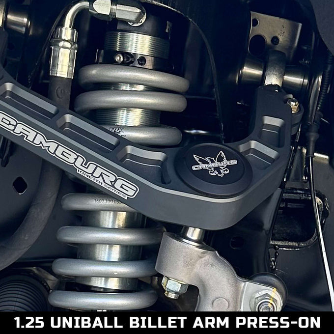 1.25 in. KINETIK Upper Control Arm Uniball Cap Kit (Press On) <br>04-23 Ford F-150, 07-25 Toyota Tundra