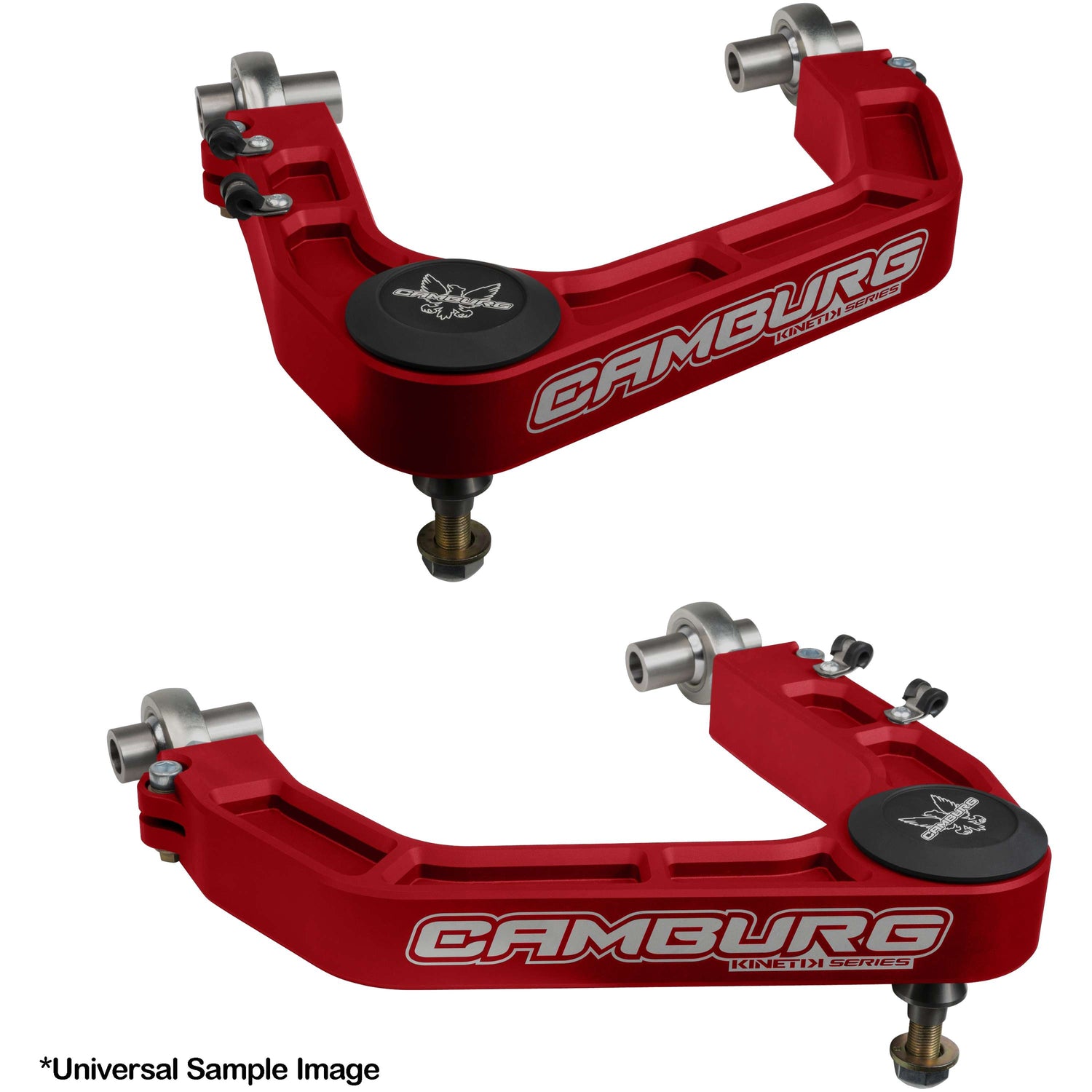 KINETIK V2 Performance Billet Uniball Upper Arms (RED) <br>21-24 Ford F-150