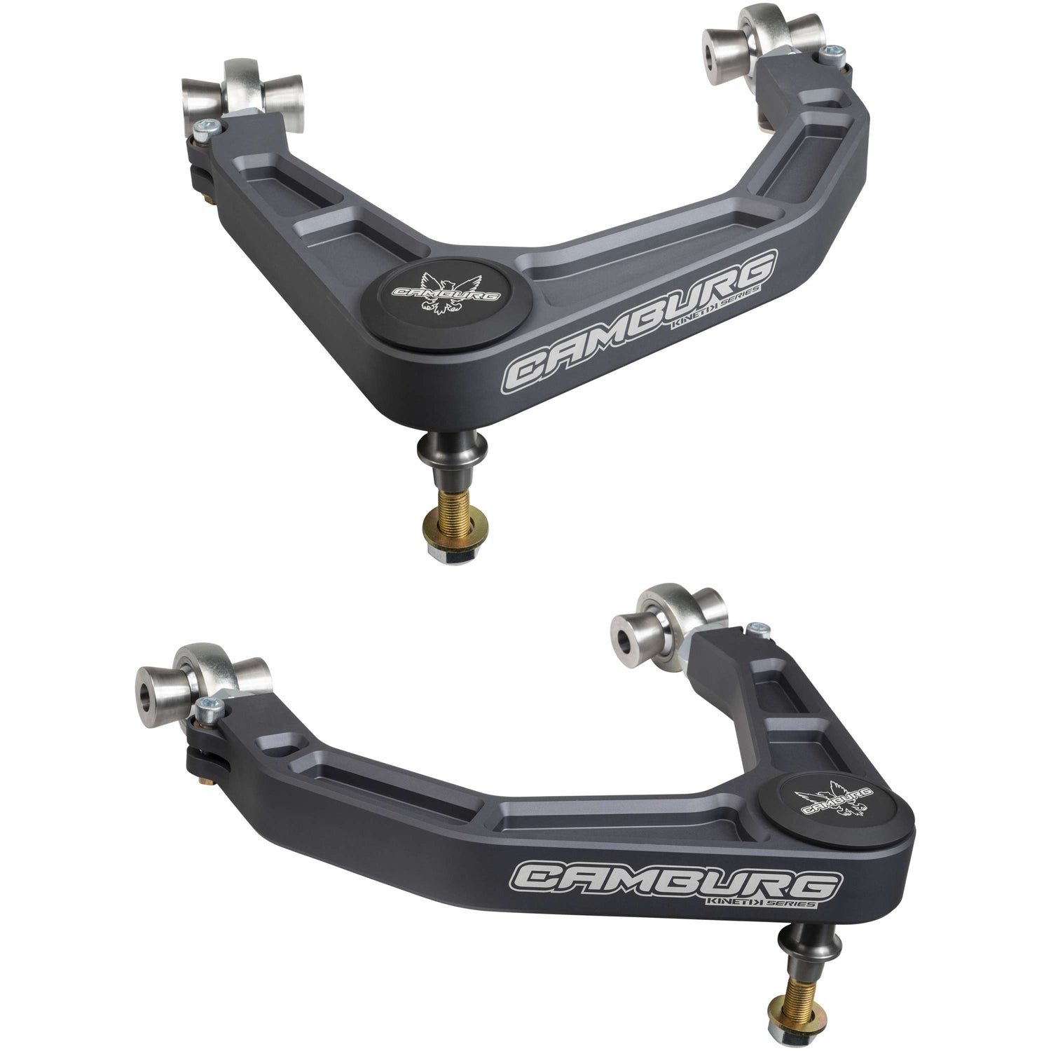 KINETIK V2 Performance Billet Uniball Upper Arms - Grey <br>17-25 Ford F-150