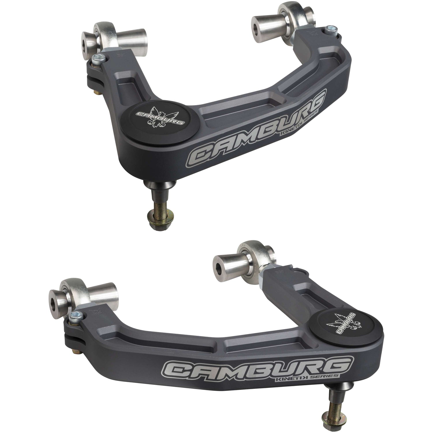KINETIK V2 Performance Billet Uniball Upper Arms - Grey <br>19-23 Ford Ranger