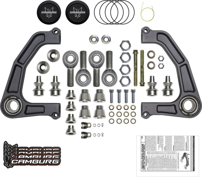 KINETIK V2 Performance Billet Uniball Upper Arms - Grey <br>19-23 Ford Ranger