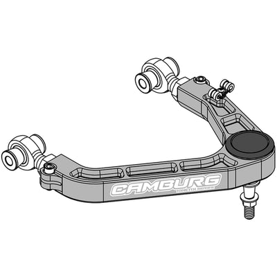 KINETIK V2 Performance Billet Uniball Upper Arms - Grey <br>19-24 Chevy Silverado, GMC Sierra 1500