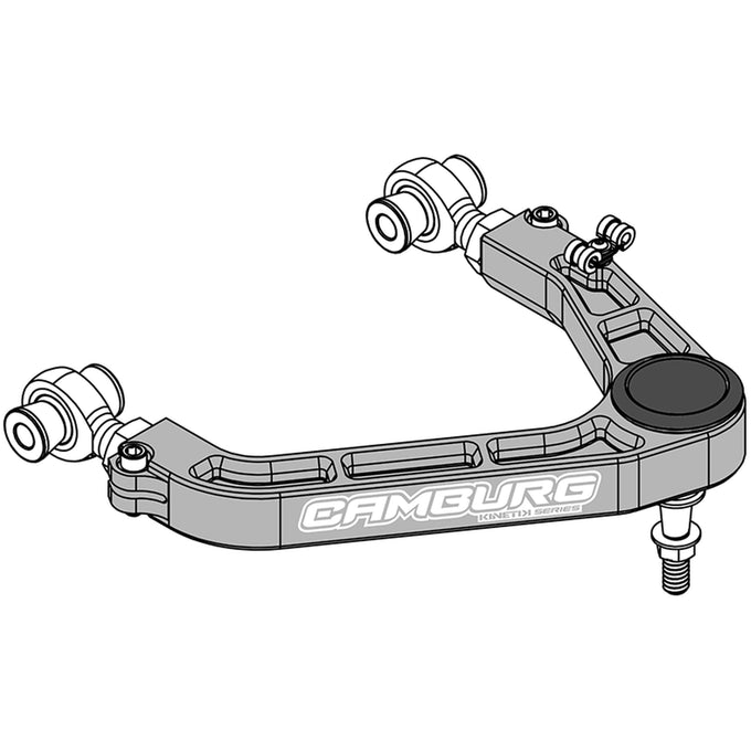 KINETIK V2 Performance Billet Uniball Upper Arms - Grey <br>19-24 Chevy Silverado, GMC Sierra 1500