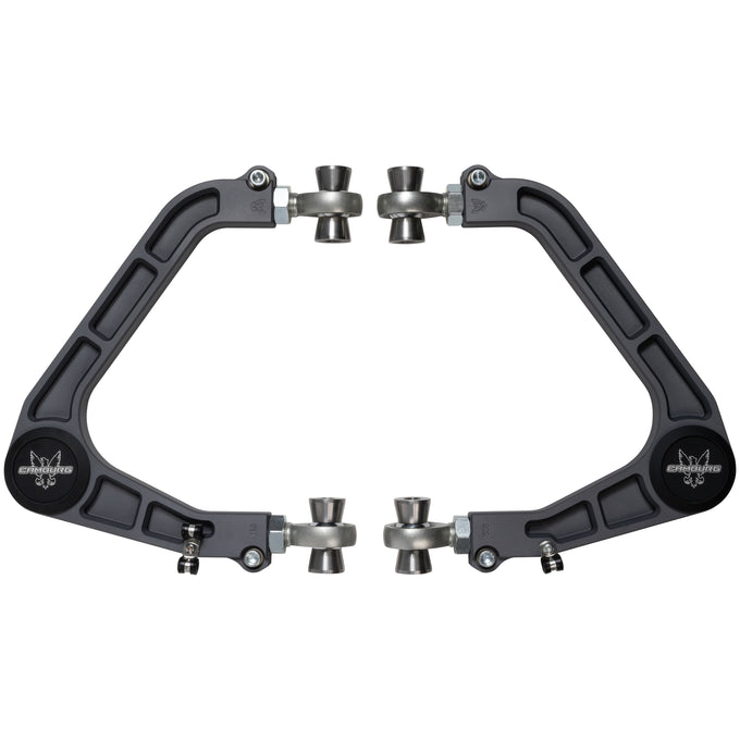 KINETIK V2 Performance Billet Uniball Upper Arms - Grey <br>19-24 Chevy Silverado, GMC Sierra 1500