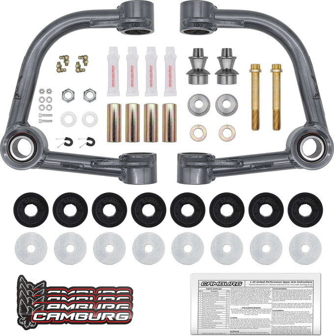 1.25 in. Performance Uniball Upper Arms <br>05-23 Toyota Tacoma, 03-24 4Runner, 07-14 FJ Cruiser