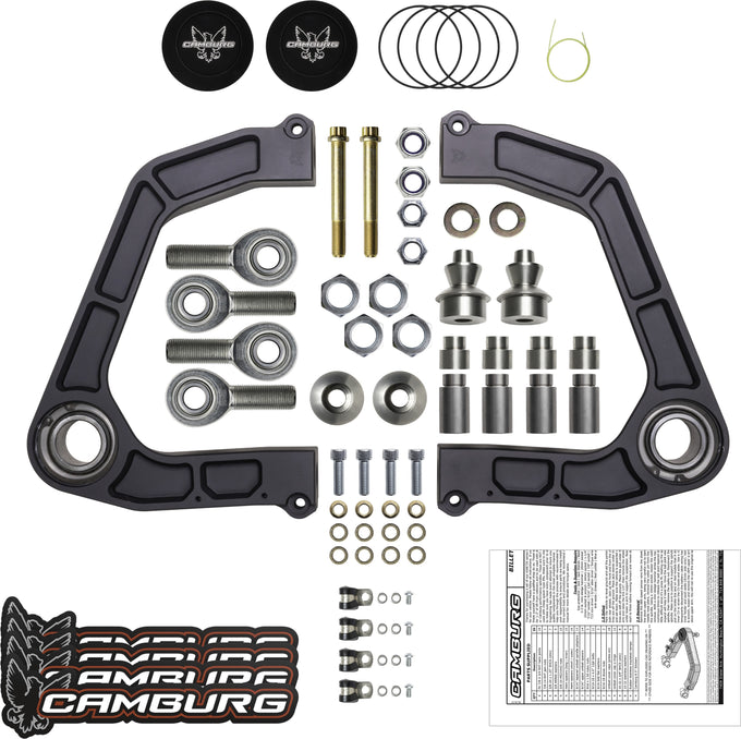KINETIK V2 Performance Billet Uniball Upper Arms - Grey <br>07-21 Toyota Tundra, 08-22 Toyota Sequoia