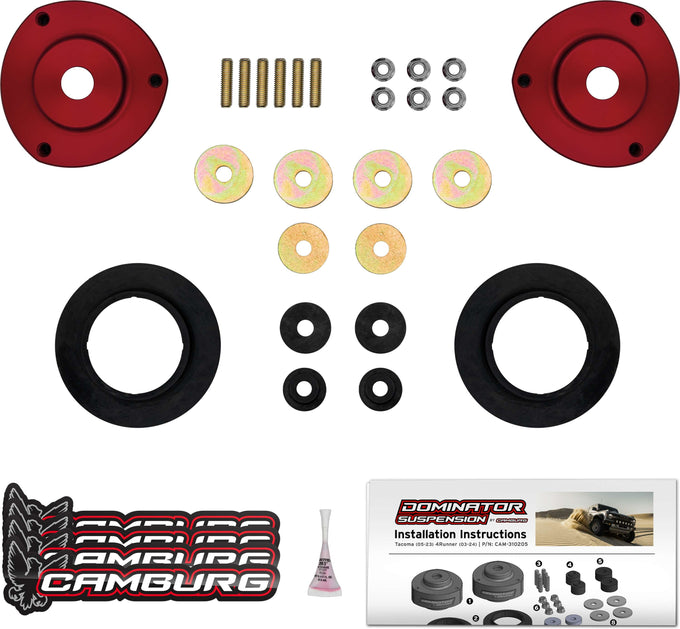 2.00 in. Front Spring Preload Kit (Red) <br>05-23 Toyota Tacoma, 03-24 4Runner