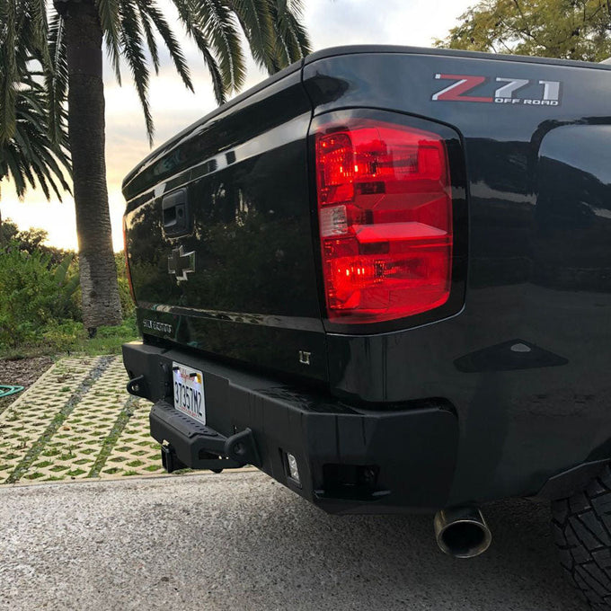 Octane Rear Bumper- With Parking Sensors<br>15-19 Chevy Silverado 2500 3500 HD