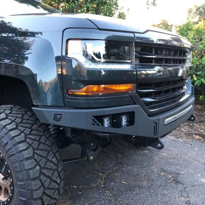 Octane Front Winch Bumper- No Parking Sensors<br>16-18 Chevy Silverado 1500