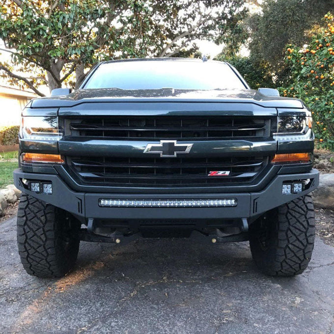 Octane Front Winch Bumper- With Parking Sensors<br>16-18 Chevy Silverado 1500
