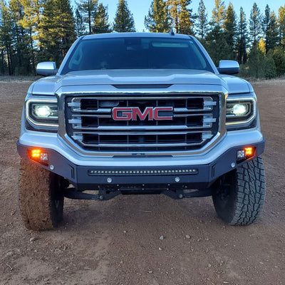 Octane Front Winch Bumper- With Parking Sensors<br>16-18 GMC Sierra 1500