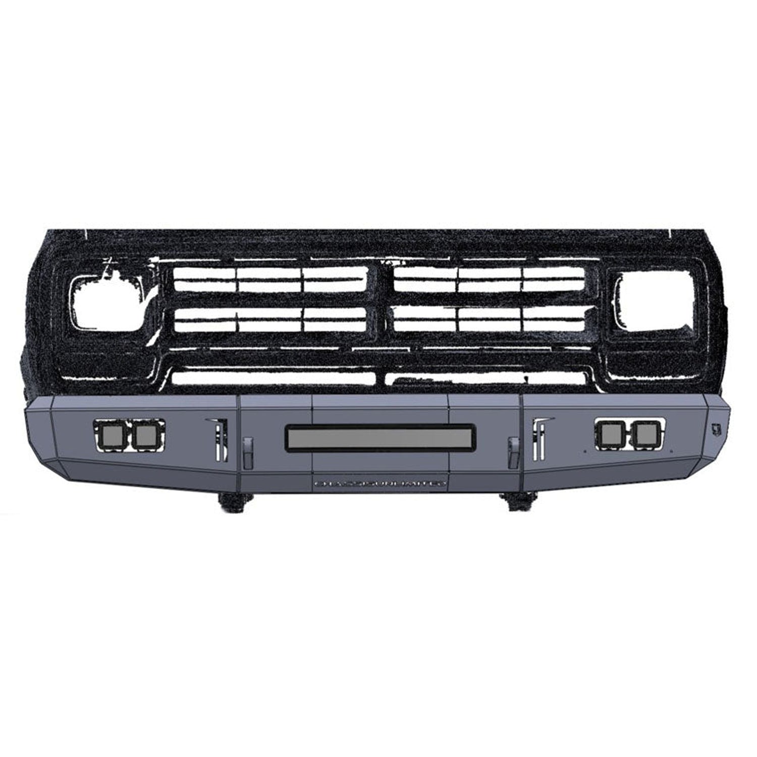 Octane Front Bumper<br>89-93 Dodge Ram W250 W350