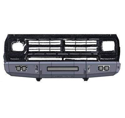 Octane Front Bumper<br>89-93 Dodge Ram W250 W350