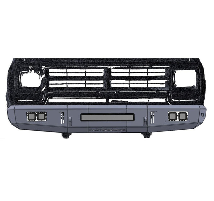 Octane Front Bumper<br>89-93 Dodge Ram W250 W350
