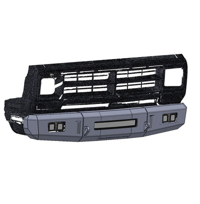 Octane Front Bumper<br>89-93 Dodge Ram W250 W350